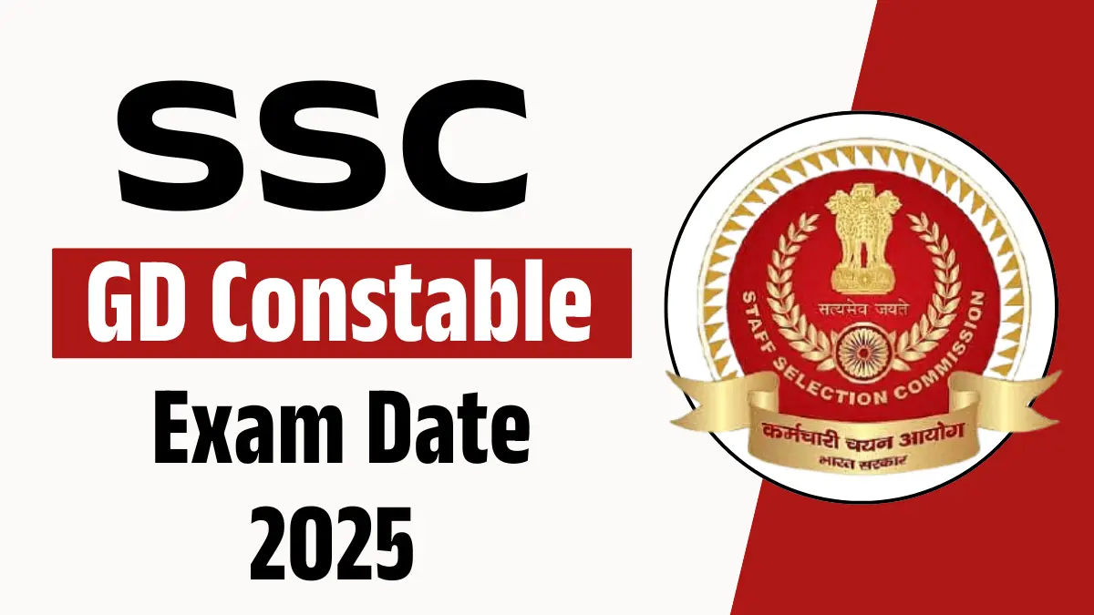 SSC GD Constable Exam Date 2025