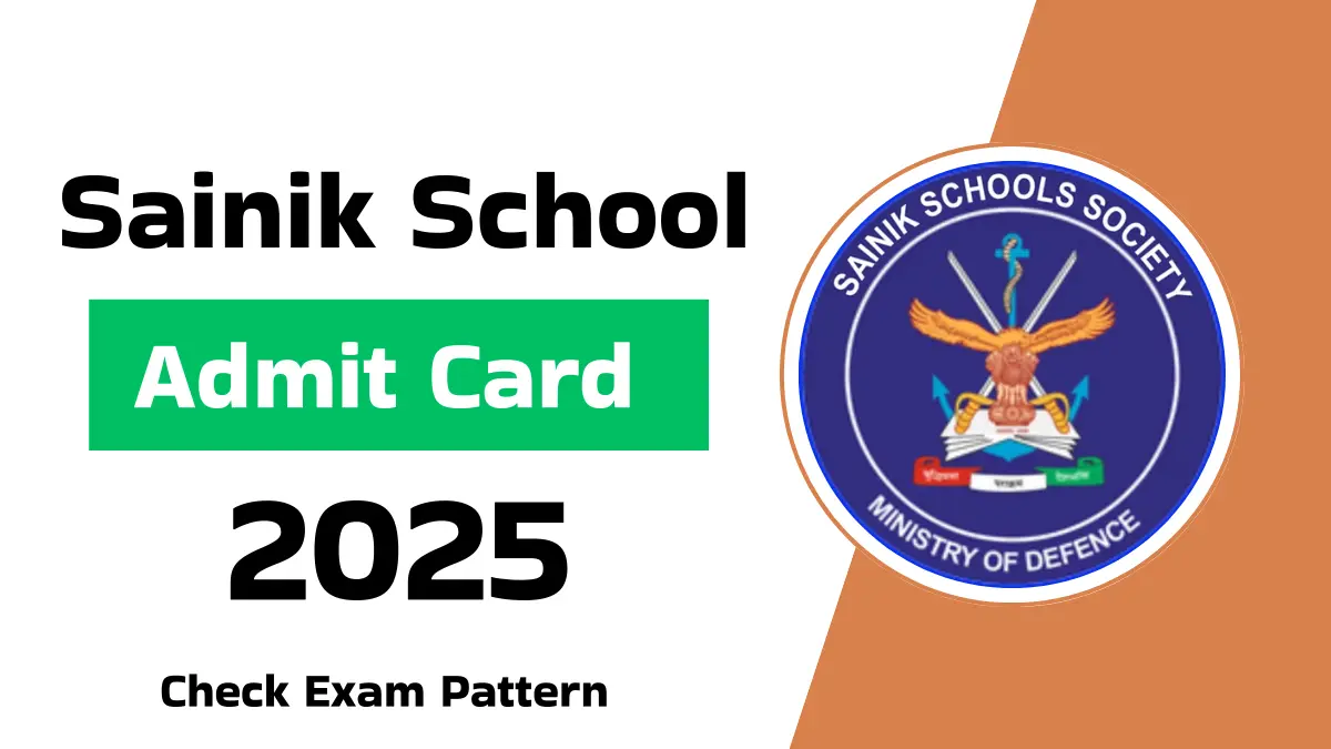 Sainik School Admit Card 2025